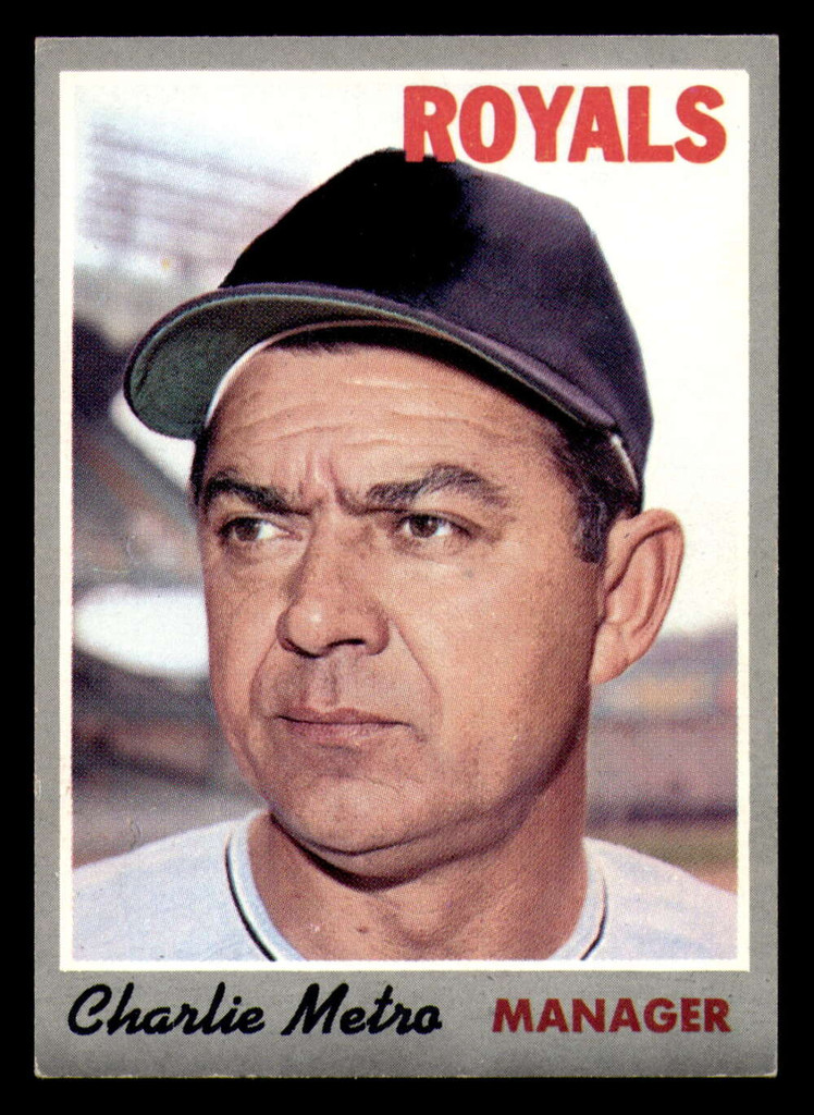 1970 Topps # 16 Charlie Metro Manager Near Mint RC Rookie 