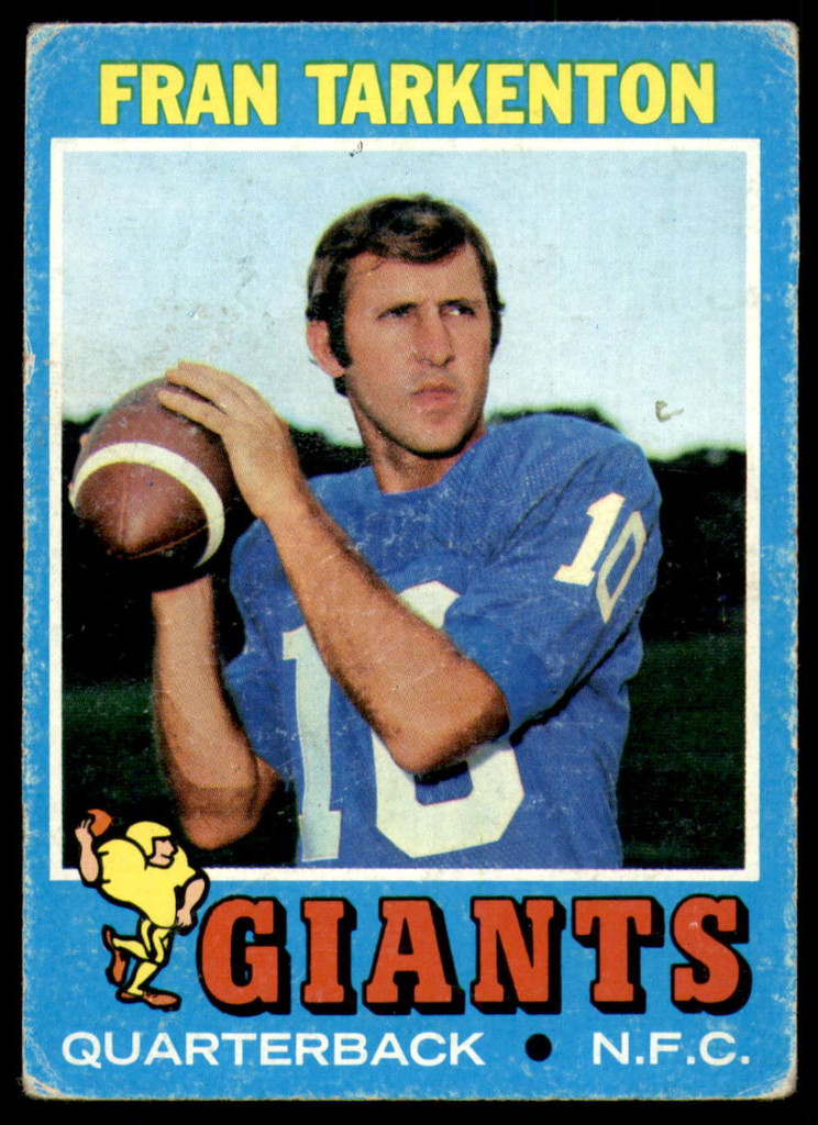 1971 Topps #120 Fran Tarkenton Very Good  ID: 187784