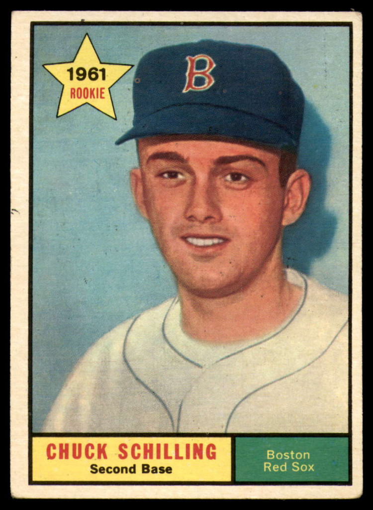 1961 Topps #499 Chuck Schilling EX++ Excellent++ RC Rookie ID: 112790