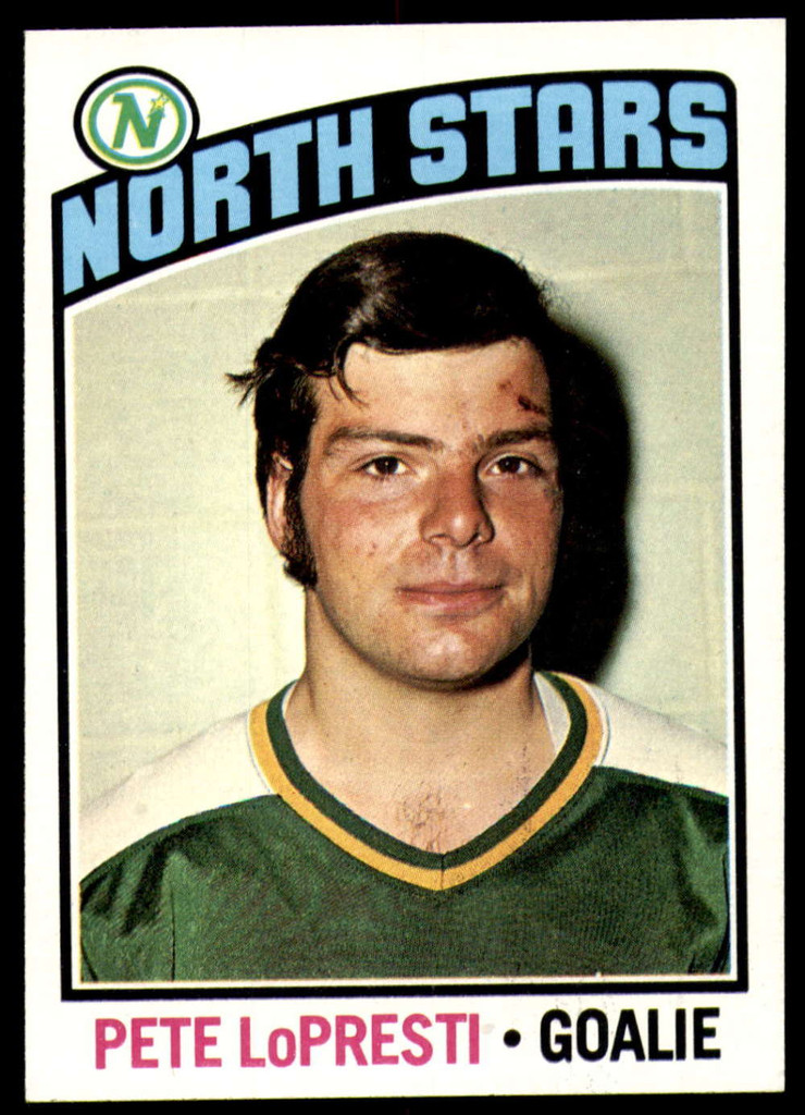 1976-77 Topps #184 Pete LoPresti Near Mint or Better RC Rookie 