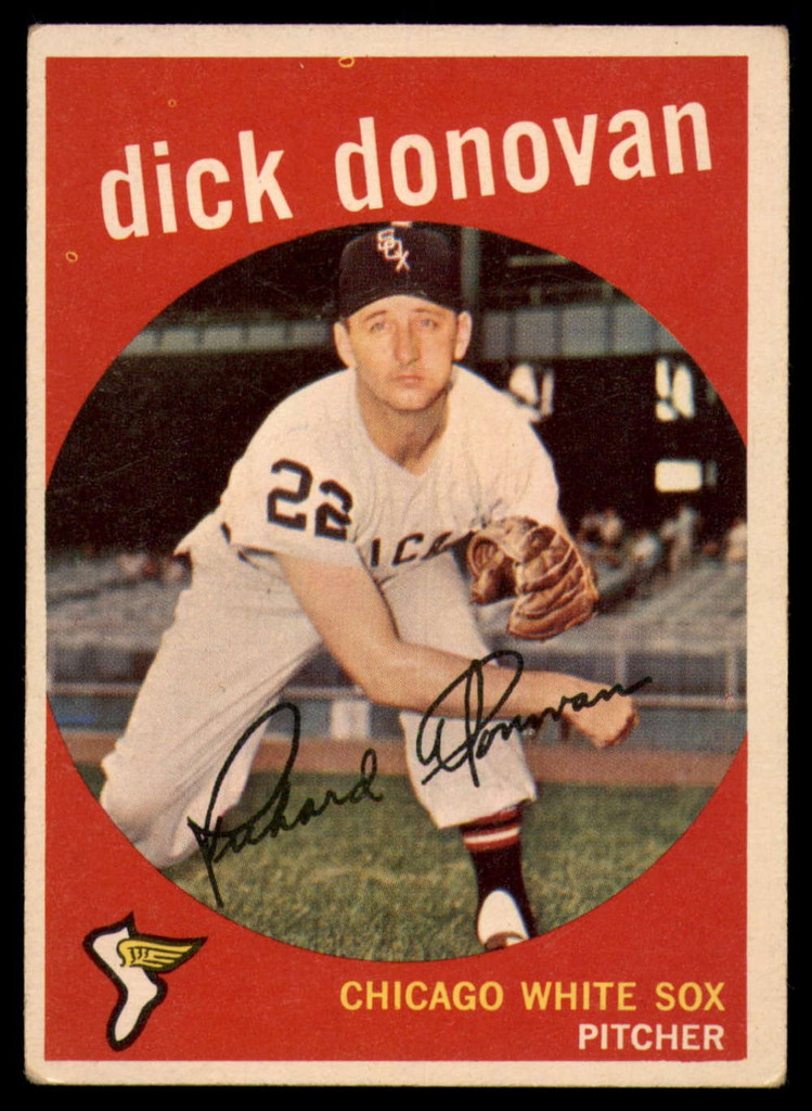 1959 Topps #5 Dick Donovan Excellent+  ID: 161273