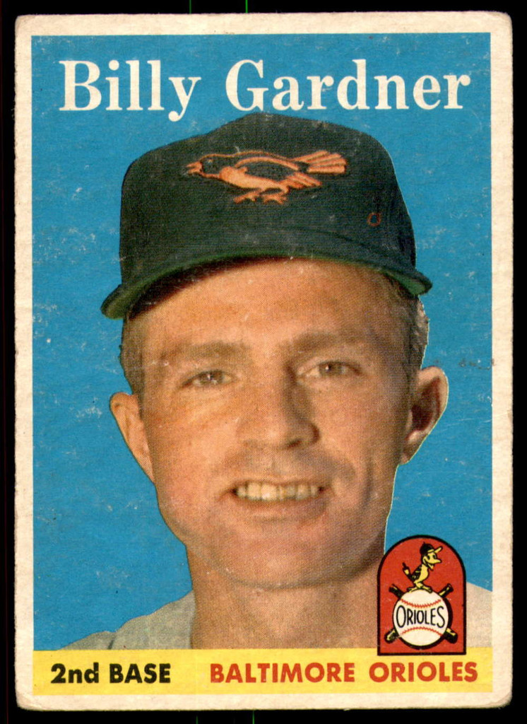 1958 Topps #105 Billy Gardner UER Very Good  ID: 186132