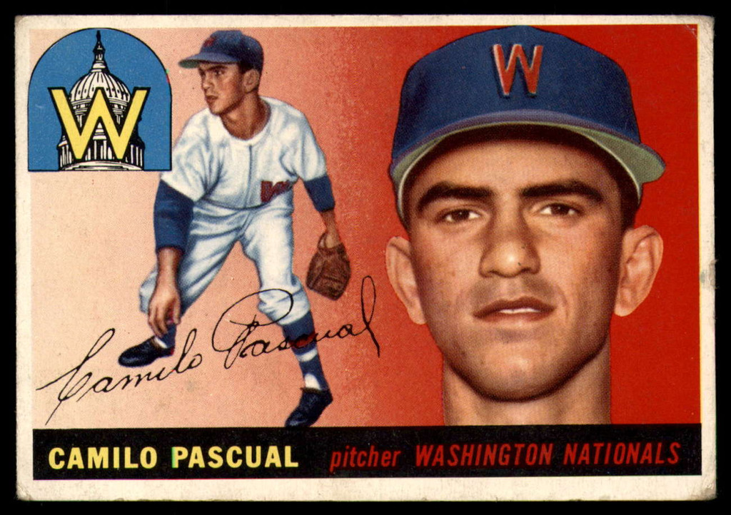 1955 Topps #84 Camilo Pascual Very Good RC Rookie ID: 138524