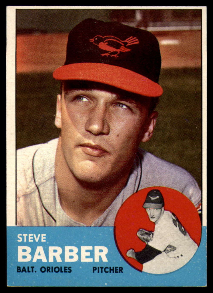 1963 Topps # 12 Steve Barber NM Near Mint 