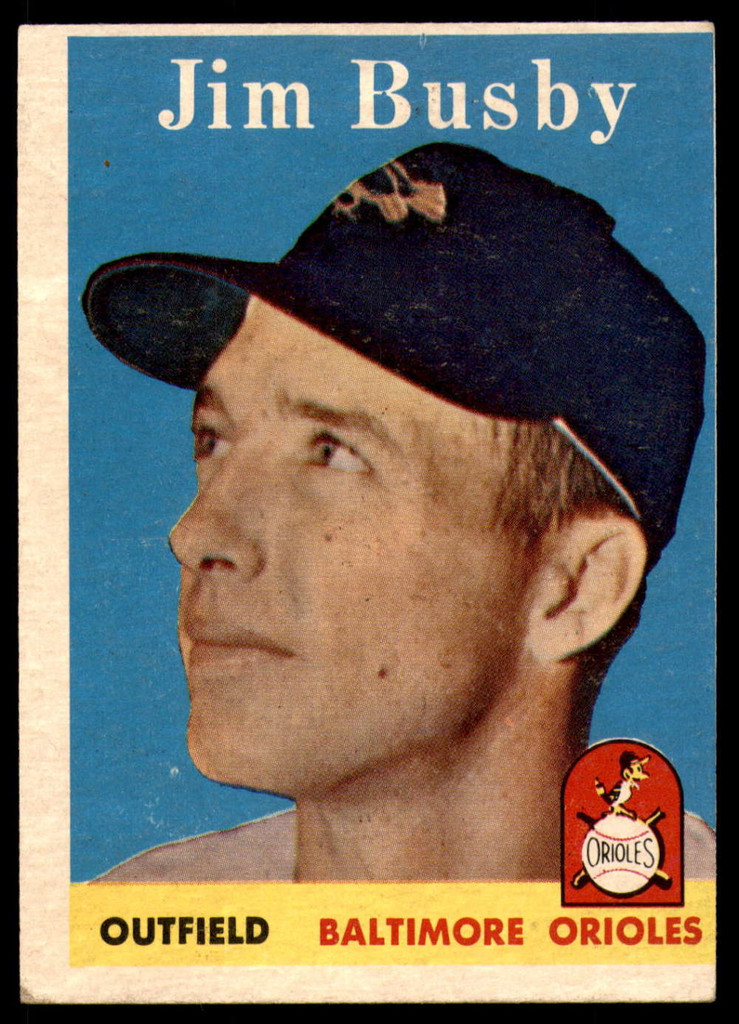 1958 Topps #28 Jim Busby Very Good  ID: 183861