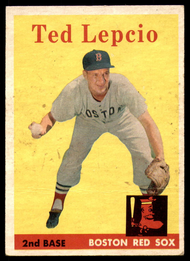 1958 Topps #29 Ted Lepcio UER Very Good  ID: 183863