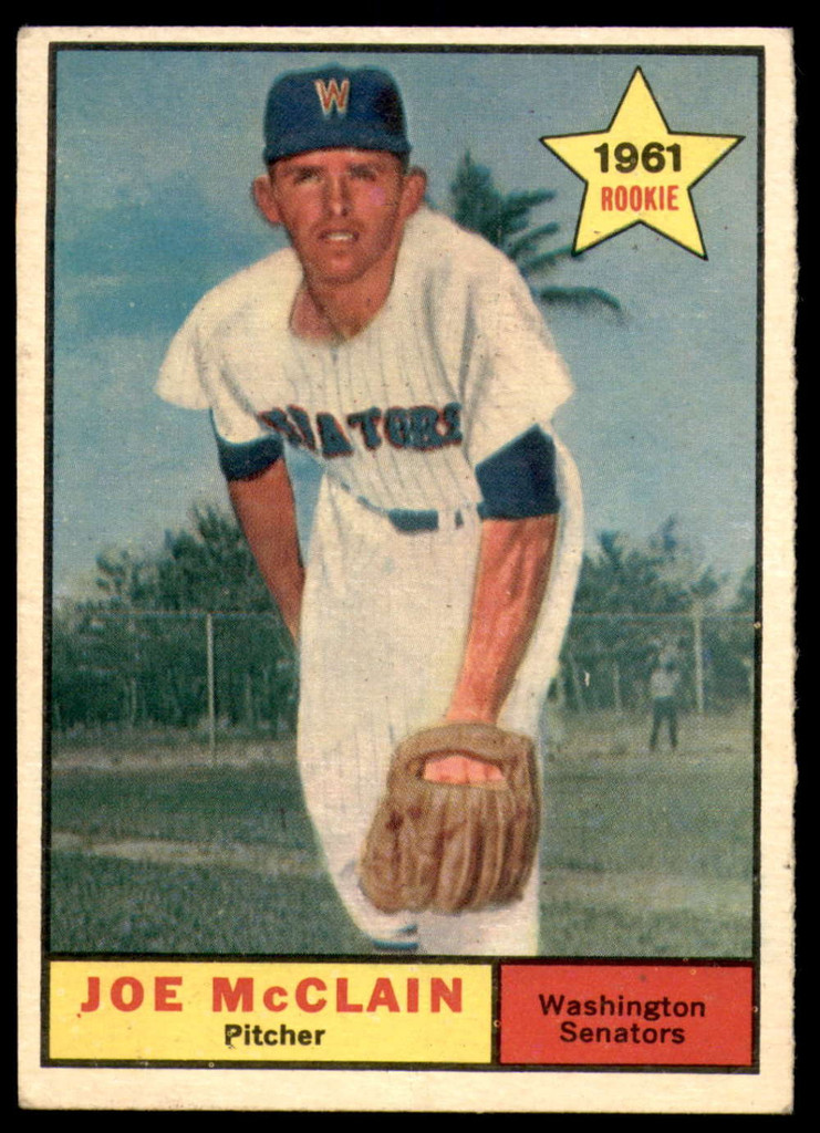 1961 Topps #488 Joe McClain Excellent RC Rookie  ID: 197961
