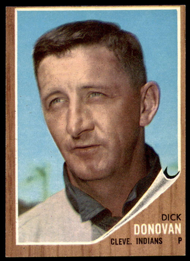 1962 Topps #15 Dick Donovan UER Ex-Mint  ID: 194385