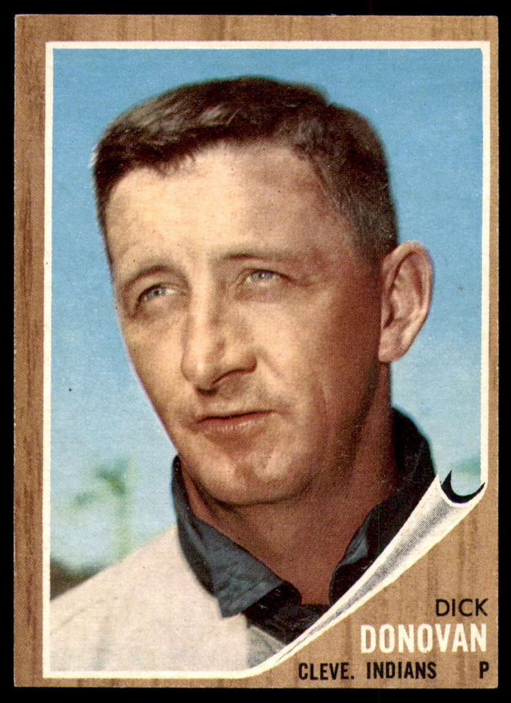 1962 Topps #15 Dick Donovan UER Ex-Mint  ID: 194387