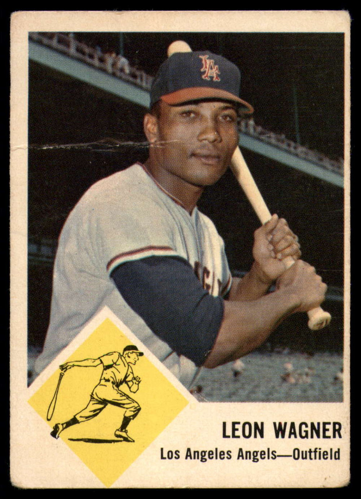 1963 Fleer #21 Leon Wagner G/VG Good/Very Good 