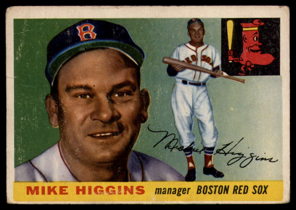 1955 Topps #150 Mike Higgins MG VG Very Good 