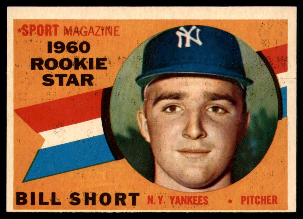 1960 Topps #142 Bill Short RS Near Mint RC Rookie