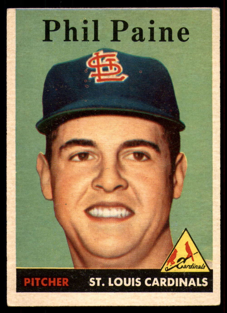 1958 Topps #442 Phil Paine EX Excellent RC Rookie