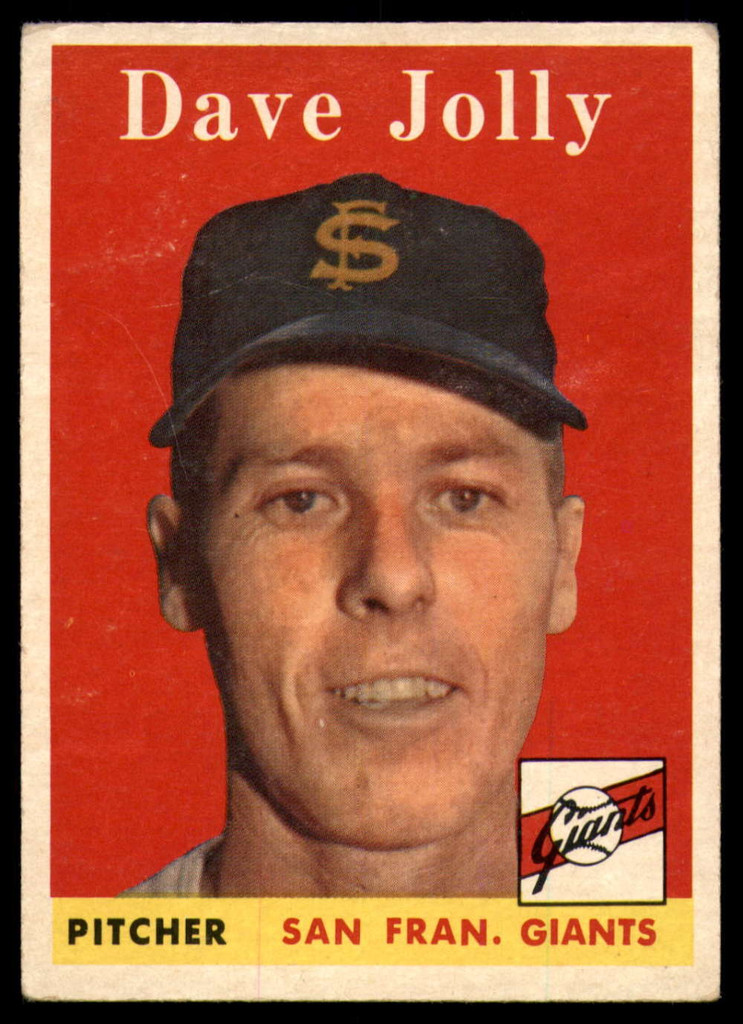 1958 Topps #183 Dave Jolly UER Excellent  ID: 138698