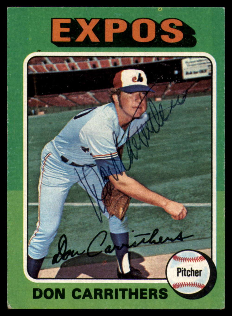 1975 Topps #438 Don Carrithers Signed Auto Autograph 