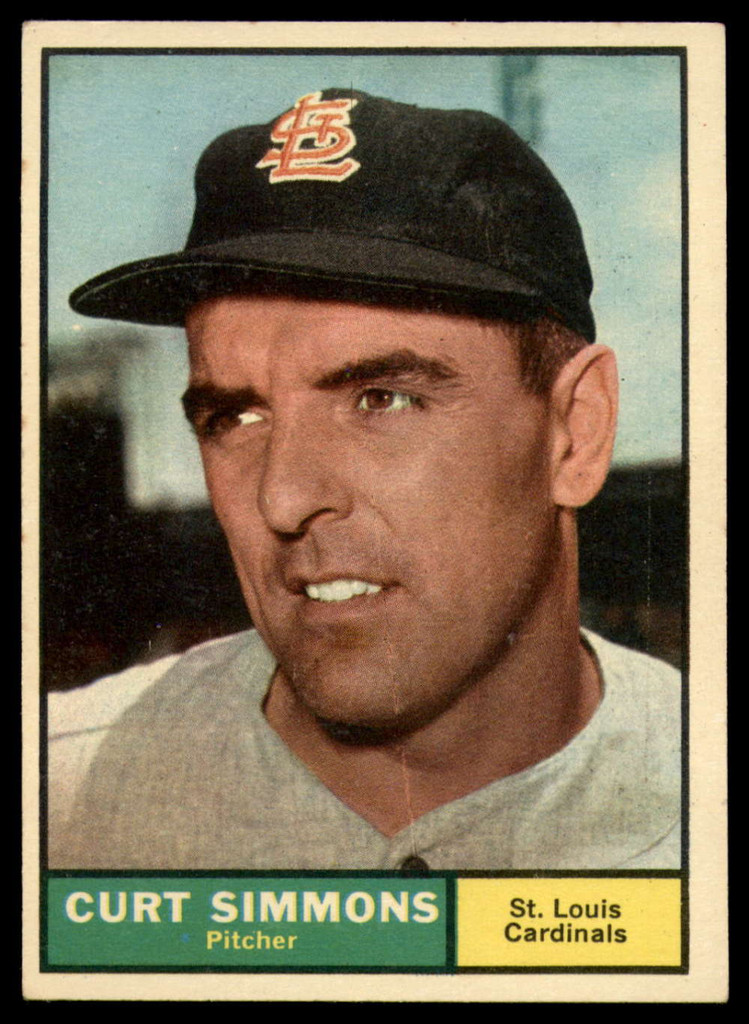 1961 Topps #11 Curt Simmons Excellent+  ID: 139579