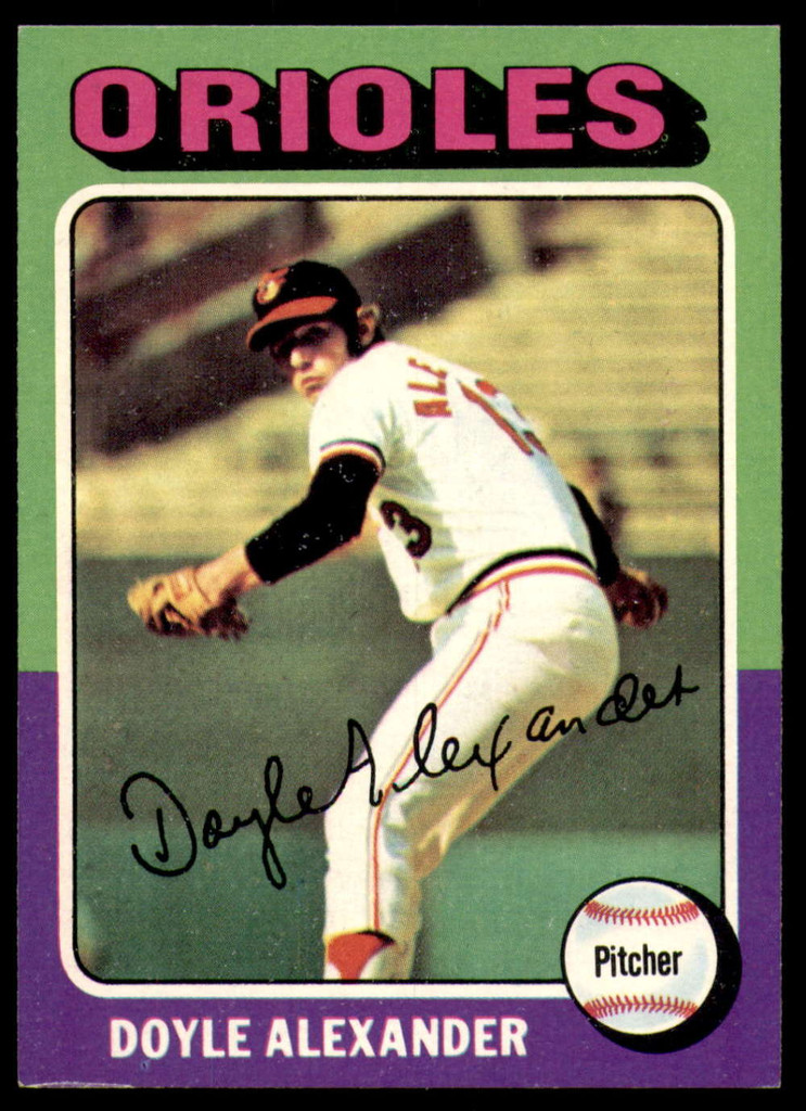 1975 Topps #491 Doyle Alexander Near Mint or Better  ID: 204634