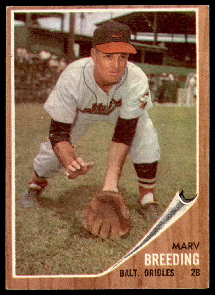 1962 Topps #6 Marv Breeding Excellent+  ID: 194357