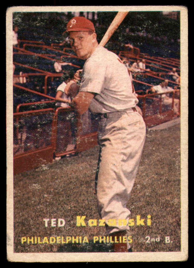 1957 Topps #27 Ted Kazanski G-VG 