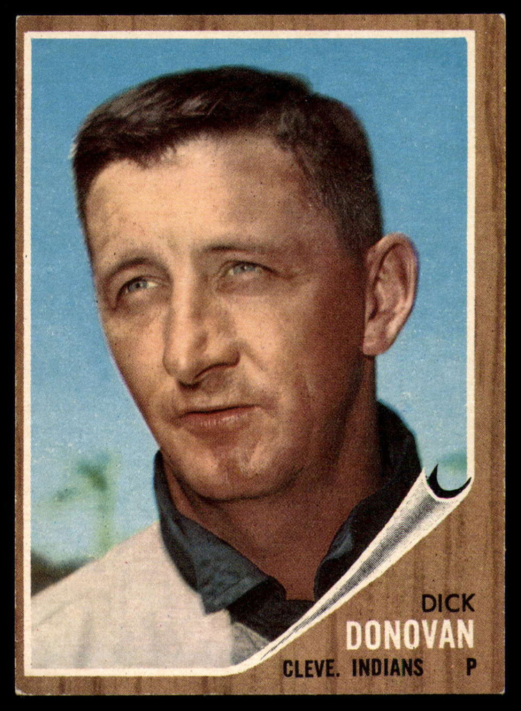 1962 Topps #15 Dick Donovan UER EX++ Excellent++ 