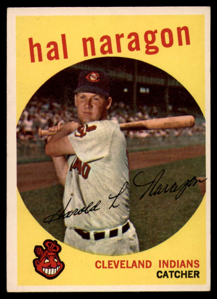 1959 Topps #376 Hal Naragon EX/NM  ID: 103561
