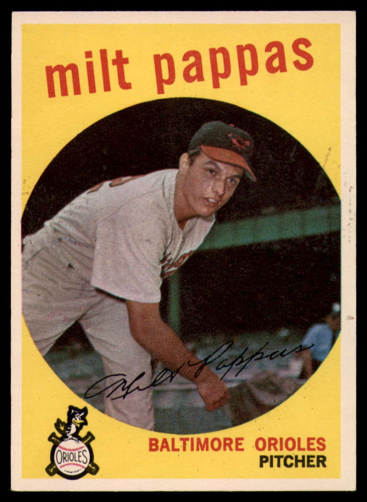 1959 Topps #391 Milt Pappas EX/NM  ID: 103578