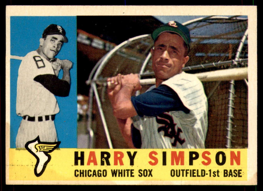1960 Topps #180 Harry Simpson Ex-Mint  ID: 196538