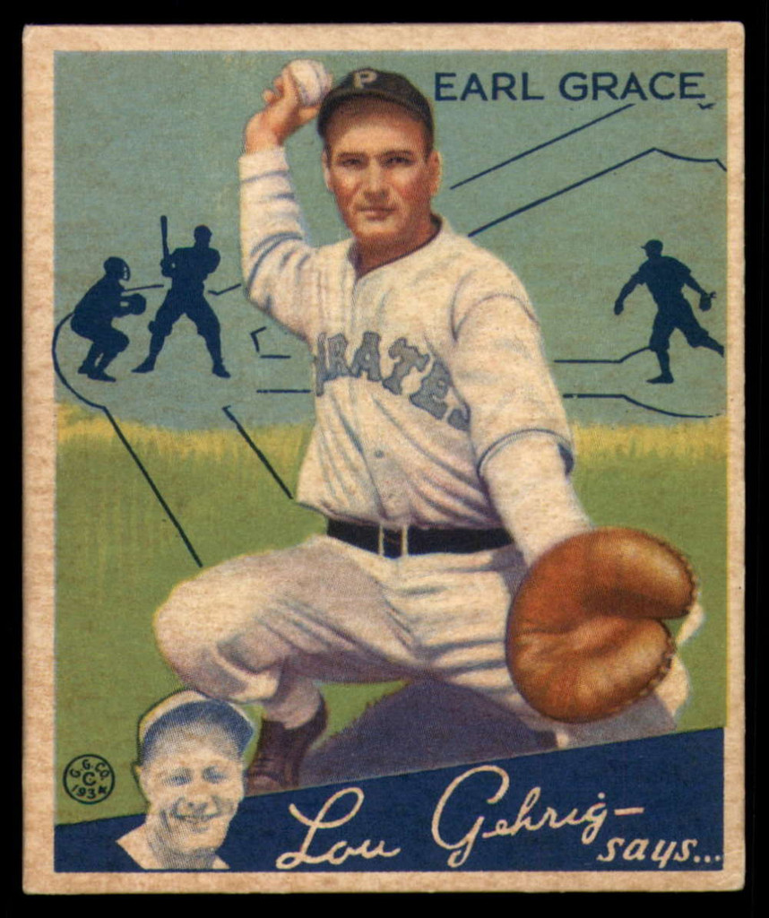 1934 Goudey #58 Earl Grace EX/NM RC Rookie