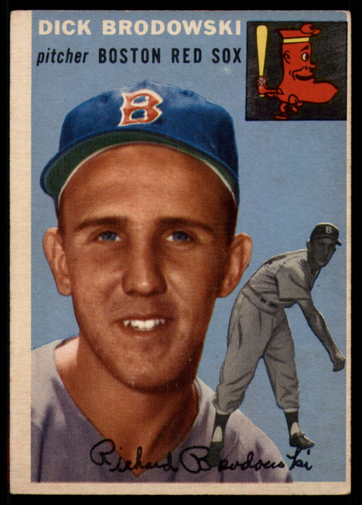 1954 Topps #221 Dick Brodowski EX