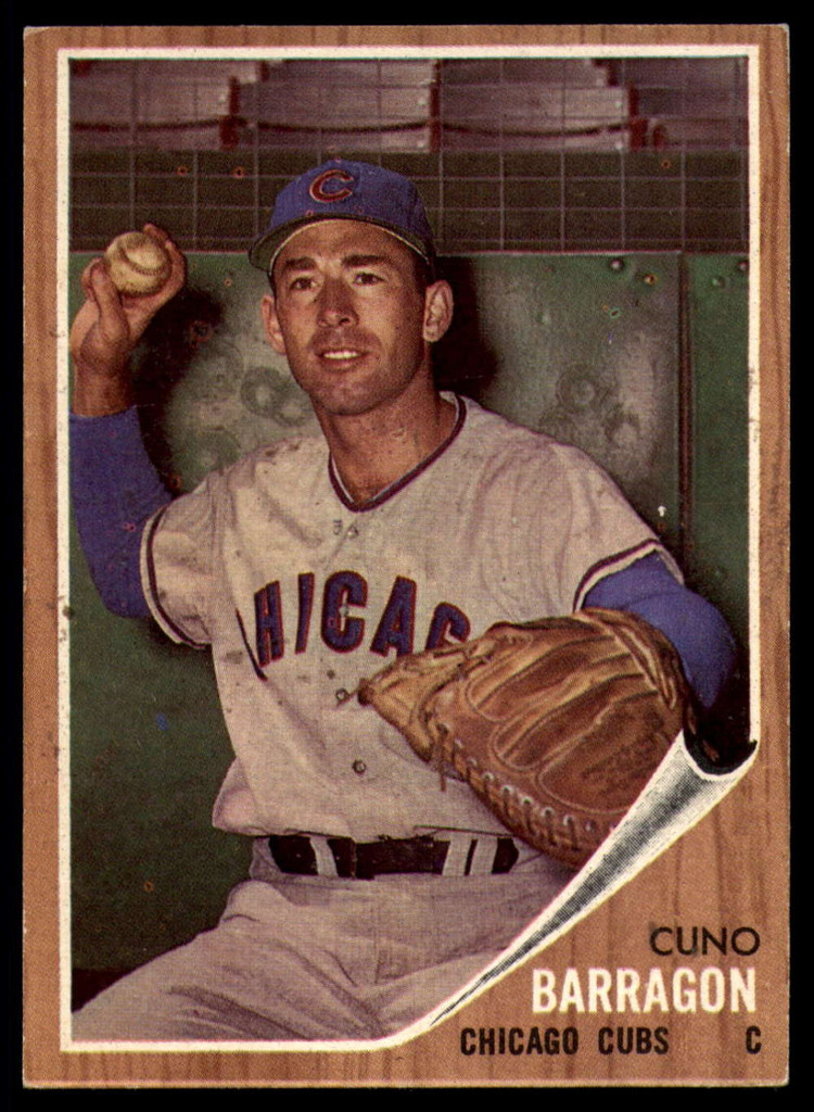 1962 Topps #66 Cuno Barragan UER Excellent+ RC Rookie ID: 169443