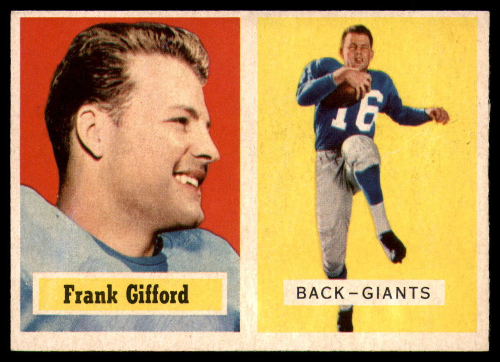 1957 Topps #88 Frank Gifford EX/NM  ID: 90664