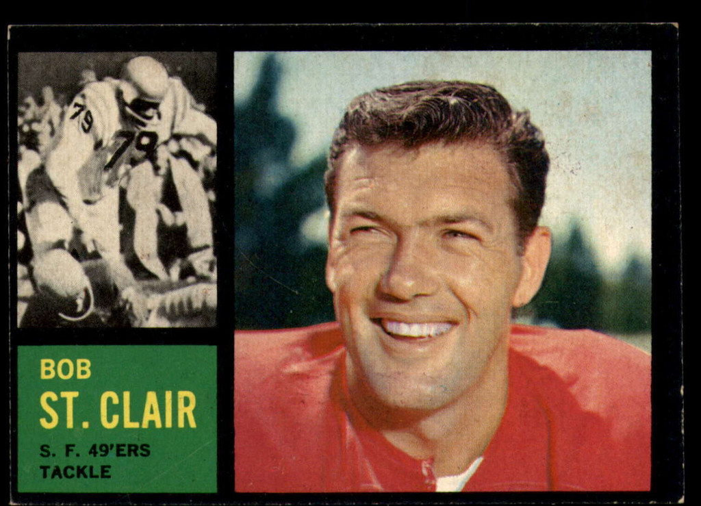 1962 Topps #157 Bob St. Clair EX/NM  ID: 128506