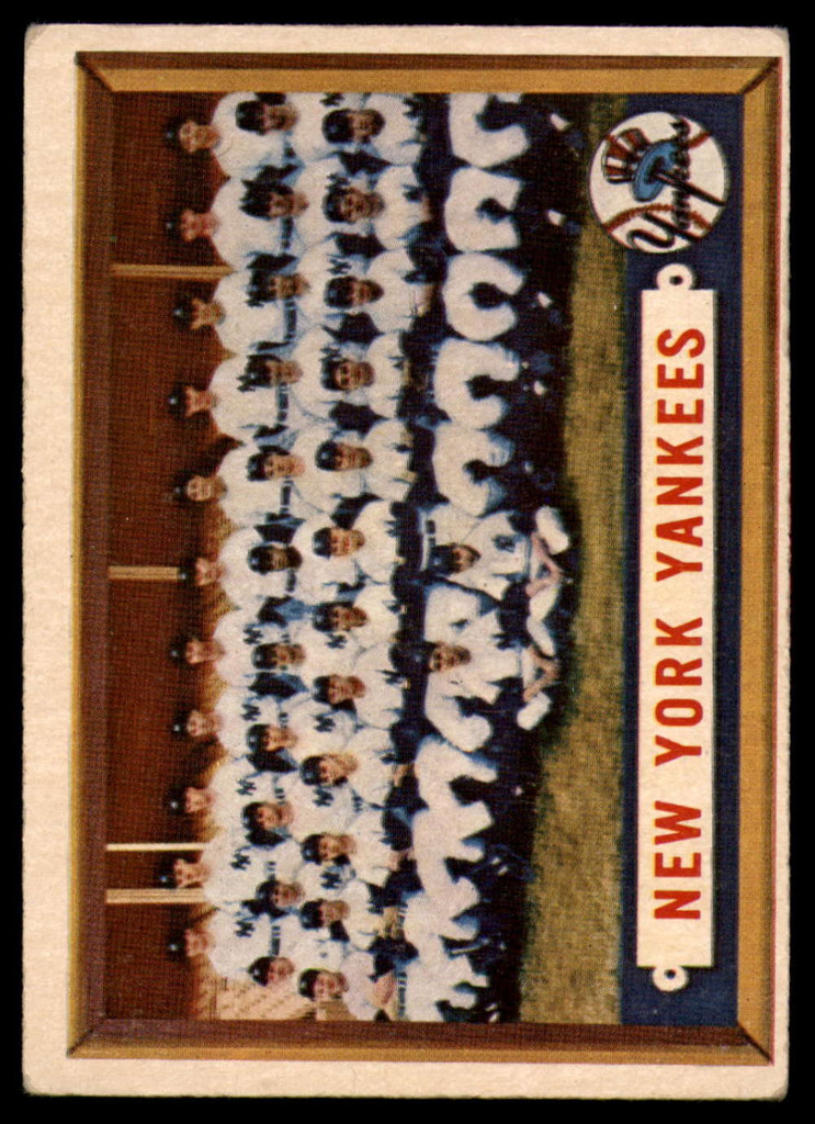1957 Topps #97 Yankees Team VG  ID: 85515