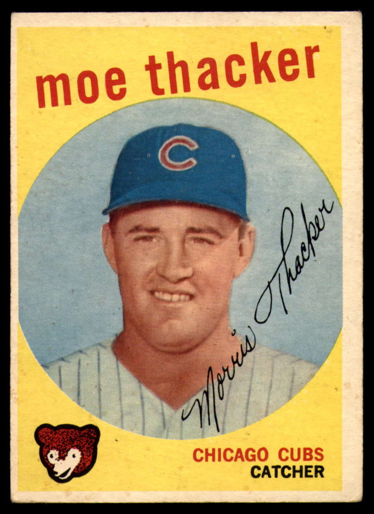 1959 Topps #474 Moe Thacker EX++ Excellent++ RC Rookie