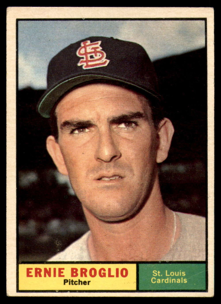 1961 Topps #420 Ernie Broglio EX++ Excellent++ 