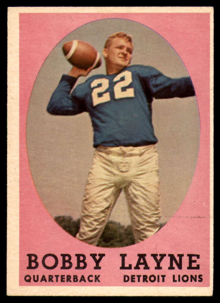 1958 Topps #2 Bobby Layne EX/NM  ID: 90719