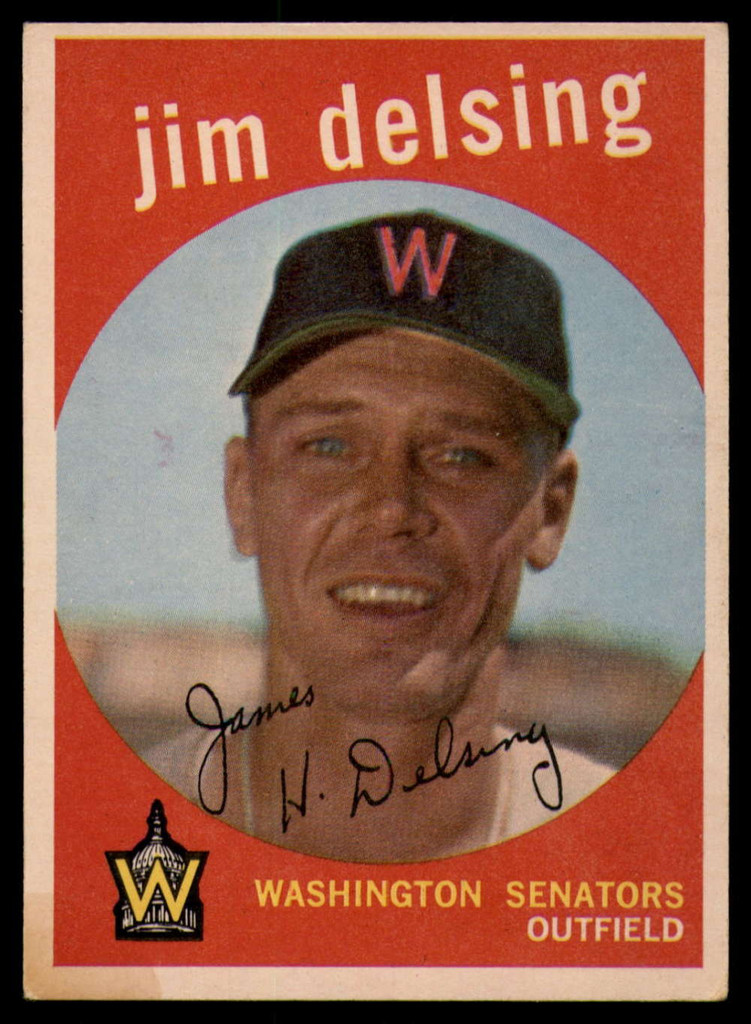 1959 Topps #386 Jim Delsing Excellent+  ID: 161571