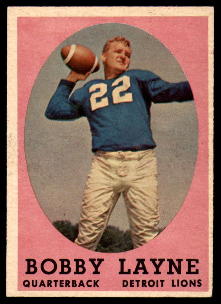 1958 Topps #2 Bobby Layne EX/NM  ID: 90720