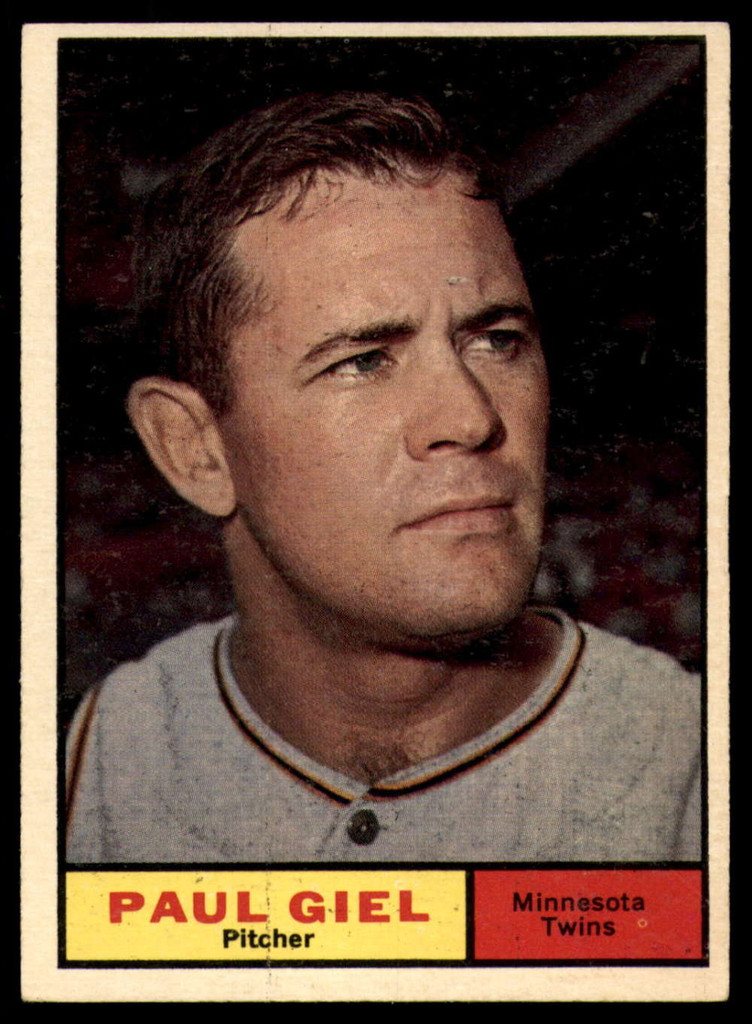 1961 Topps #374 Paul Giel Excellent+  ID: 156202