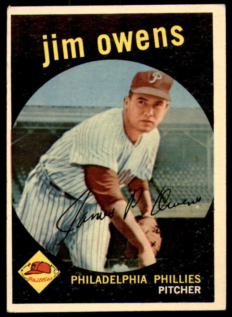 1959 Topps #503 Jim Owens Excellent+  ID: 199727