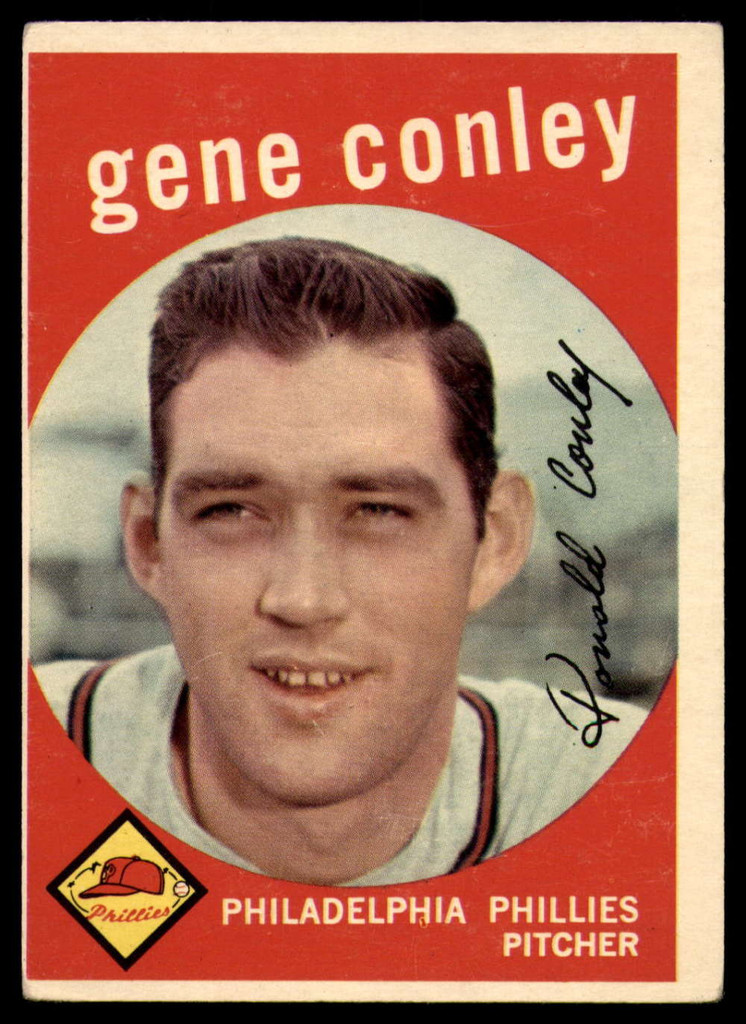 1959 Topps #492 Gene Conley EX++ Excellent++  ID: 103727