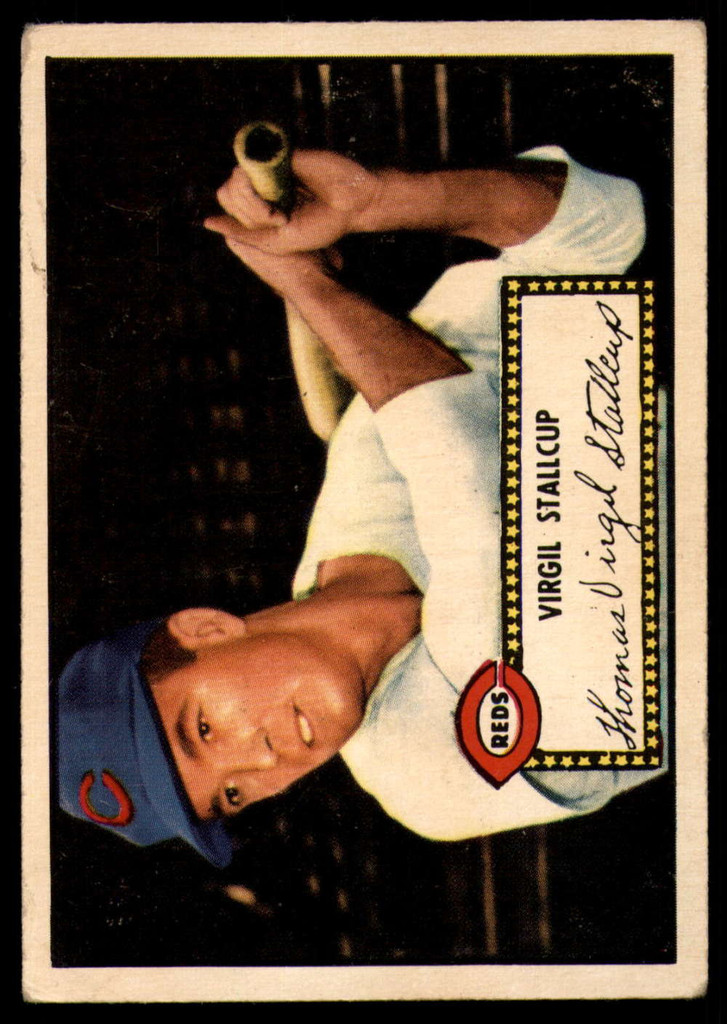 1952 Topps #69 Virgil Stallcup VG/EX Very Good/Excellent Red Back