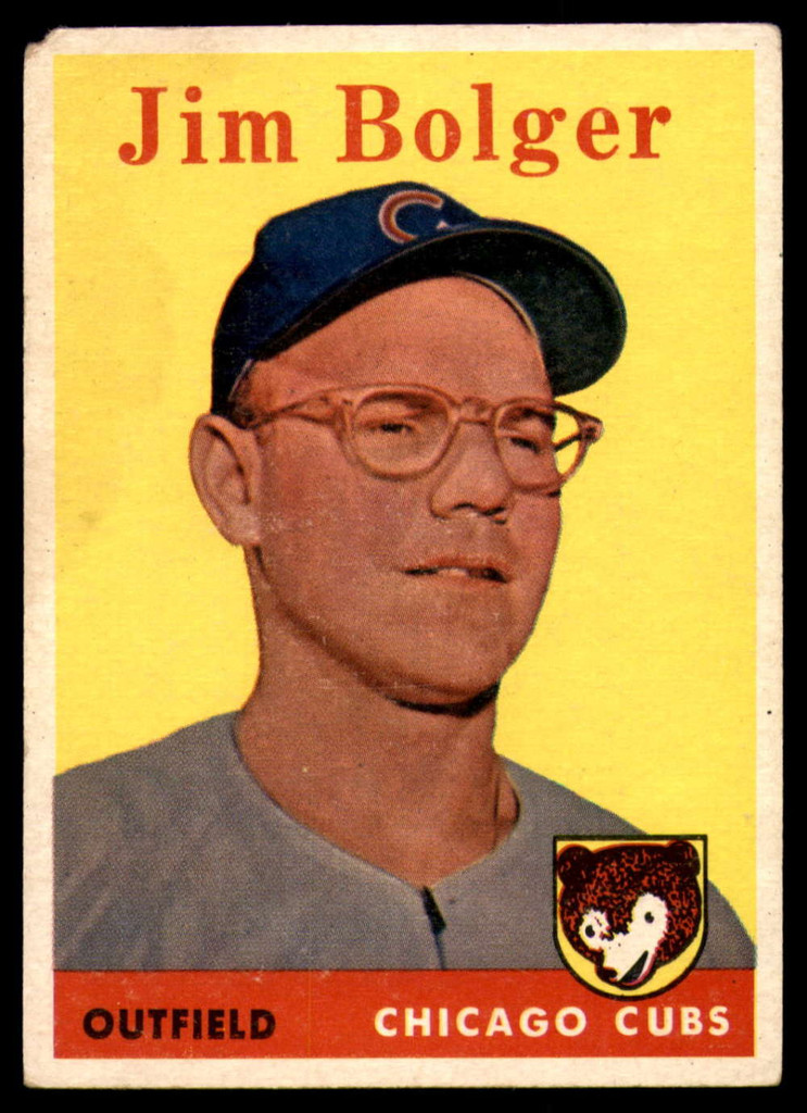 1958 Topps #201 Jim Bolger UER Very Good  ID: 131126