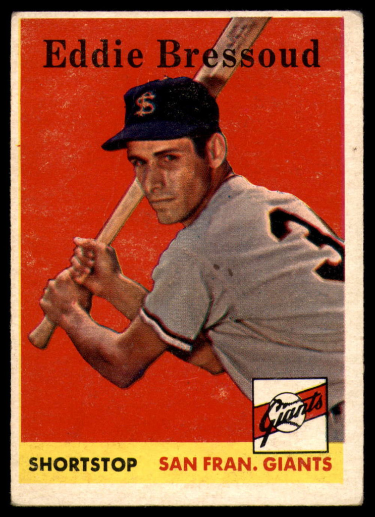 1958 Topps #263 Eddie Bressoud VG Very Good RC Rookie