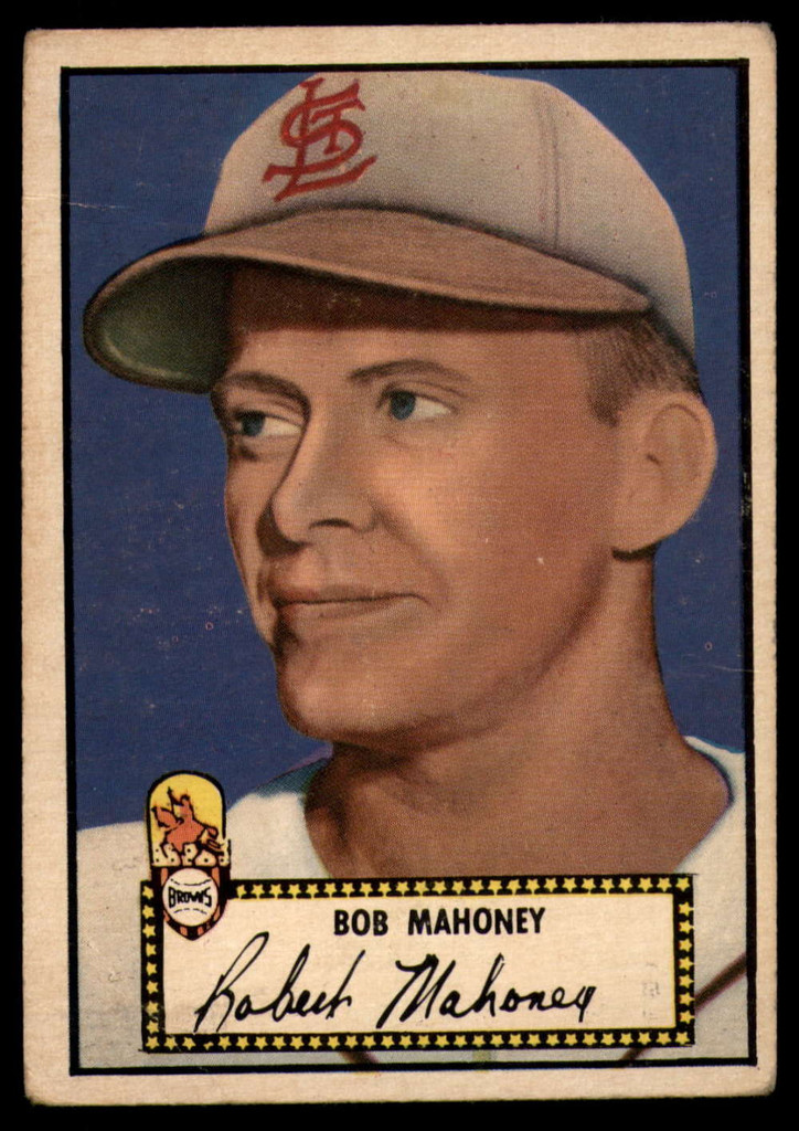1952 Topps #58 Bob Mahoney VG Black Back RC Rookie