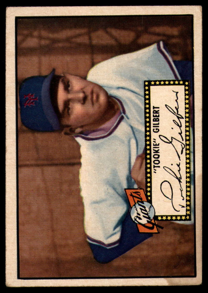 1952 Topps #61 Tookie Gilbert VG Black Back ID: 89884