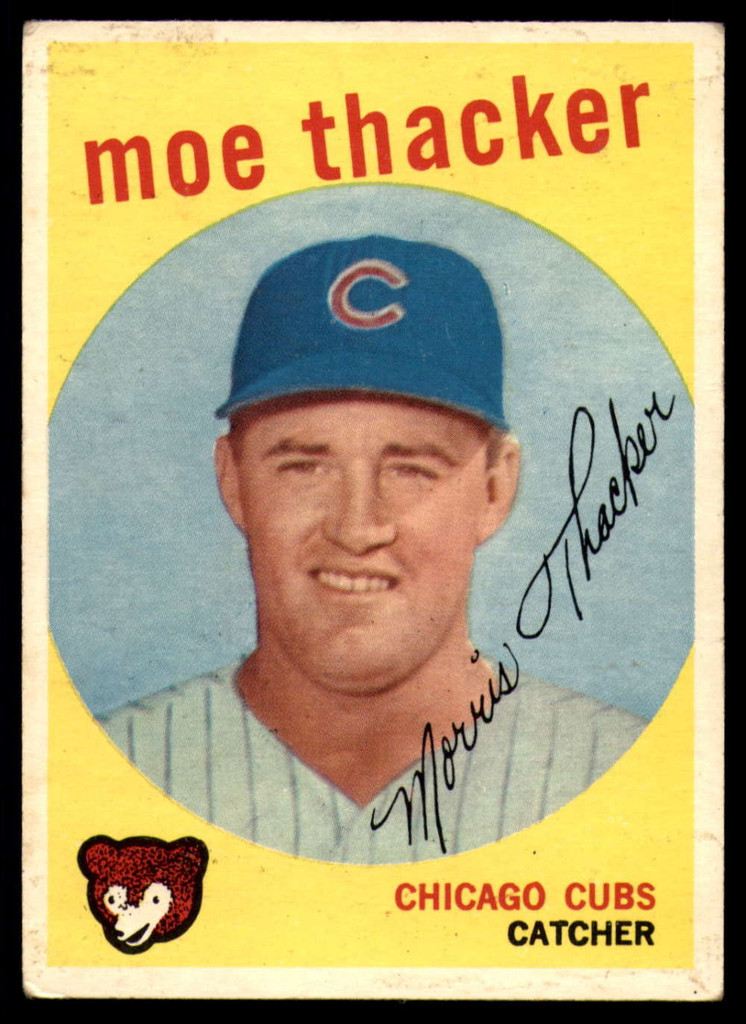 1959 Topps #474 Moe Thacker Excellent+ RC Rookie ID: 139108