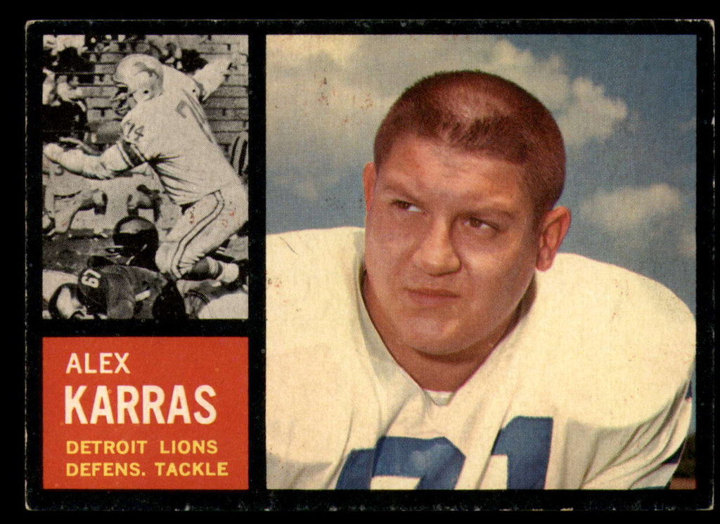 1962 Topps #58 Alex Karras EX/NM ID: 75257