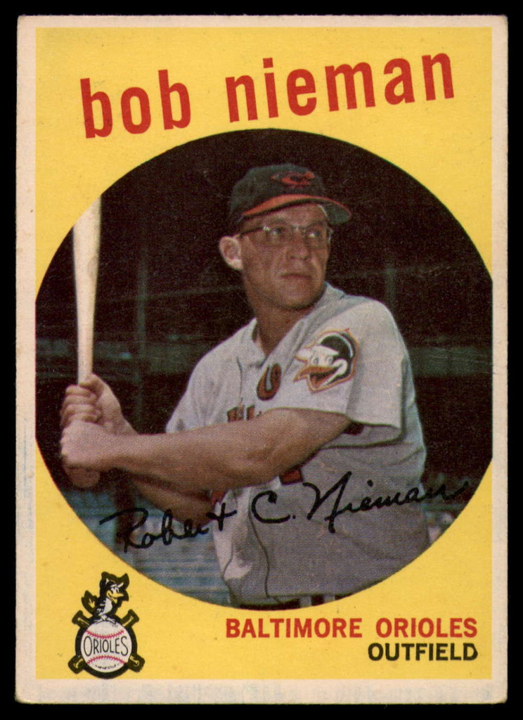 1959 Topps #375 Bob Nieman EX++ Excellent++ 
