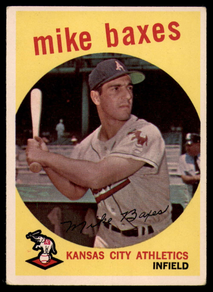 1959 Topps #381 Mike Baxes EX++ Excellent++ 